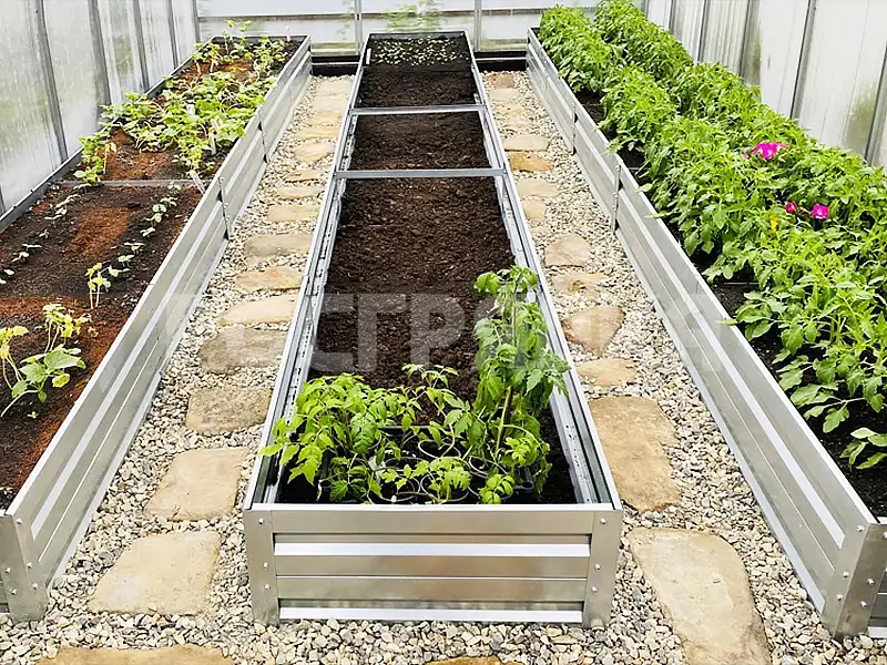 Комплект грядок в теплицу. Высота 30 см.